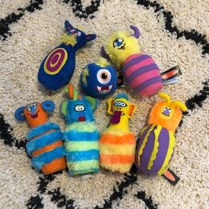 Soft monster bowling set